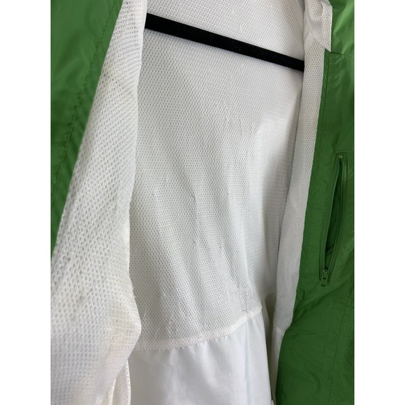 Columbia Women Green white Jacket omni-tech jacket size M rain jacket flaw - Picture 13 of 16